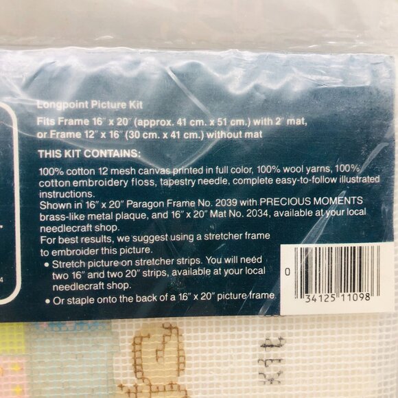 Vtg Paragon Precious Moments Longpoint Pictures Kit Home Sweet Home 1098 Sealed - Picture 11 of 12